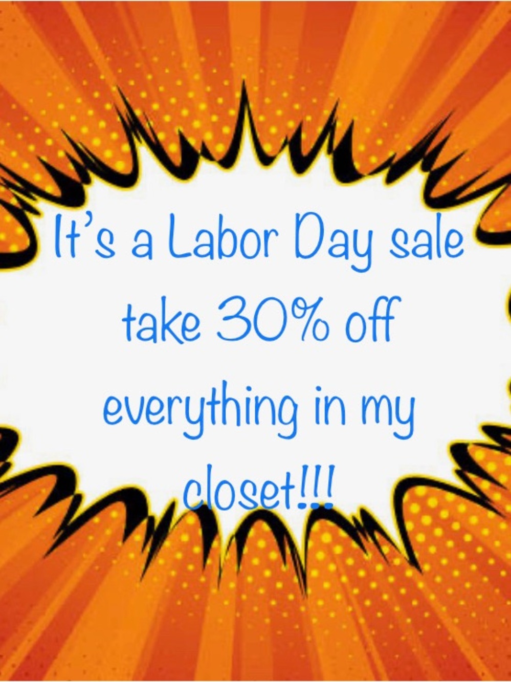 30% OFF ALL WEEKEND!